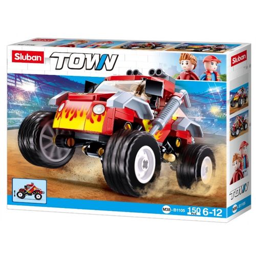 Sluban Kocke, Vozilo Off Road Red 150 Kom slika 1