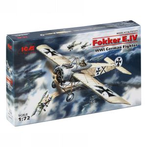 Model Kit Aircraft - Fokker E.IV WWI German Fighter 1:72