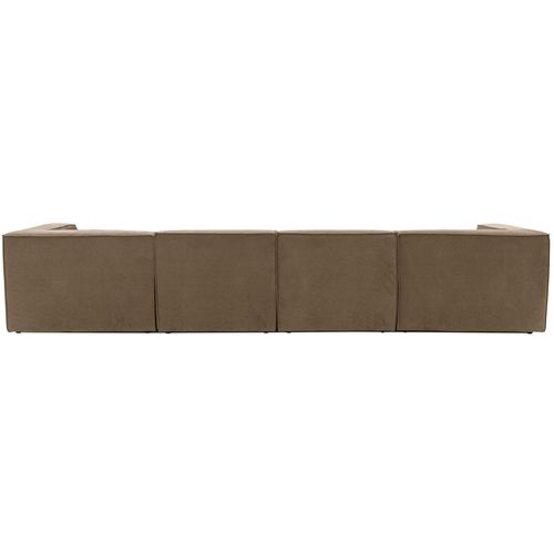 Sora (L1-O1-O1-1R-POUFFE) - Ugao Sofa u Boji Braon slika 12