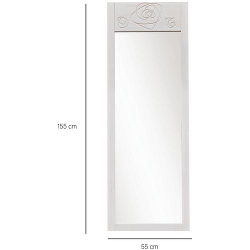 Roses - White White Cheval Mirror slika 6