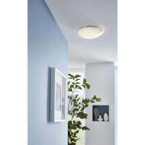 Eglo Vereda plafonjera/1, led, 11w, 950lm, prom 315, kristal/bijela  slika 2