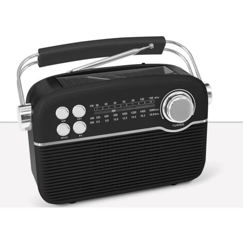 MANTA radio FM-AW-SW, 5W, BT, USB, AC + baterije + solarni panel, RDI916 slika 2