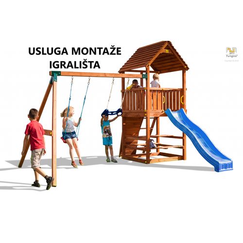 Usluga montaže za drveno dječje igralište JOY MOVE+ slika 1