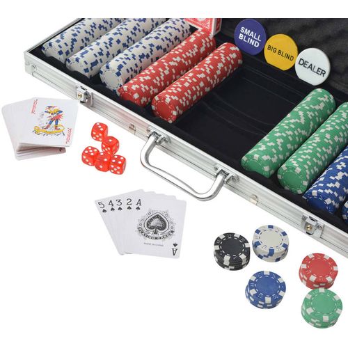 Set za Poker s 500 Žetona Aluminijum slika 8