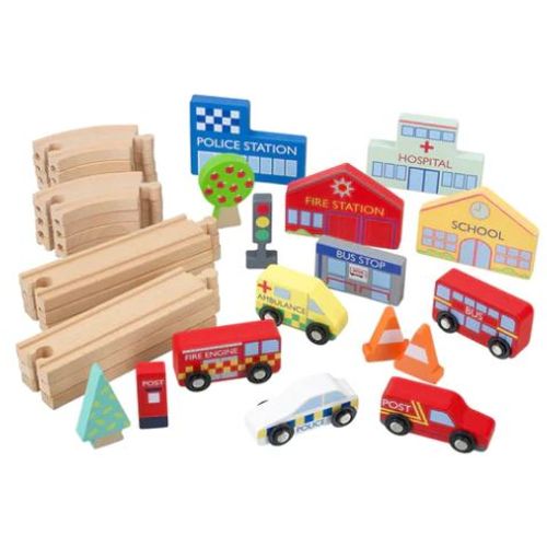 Orange tree toys Drveni set za voz- stiže pomoć slika 2
