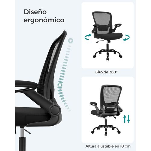 Ergonomska uredska stolica SONGMICS OBN37BKV2 slika 4