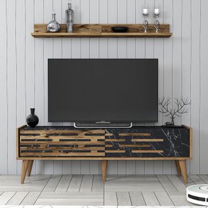 Valensiya 140 - Walnut, Black, Marble Walnut
Black
Marble TV Unit