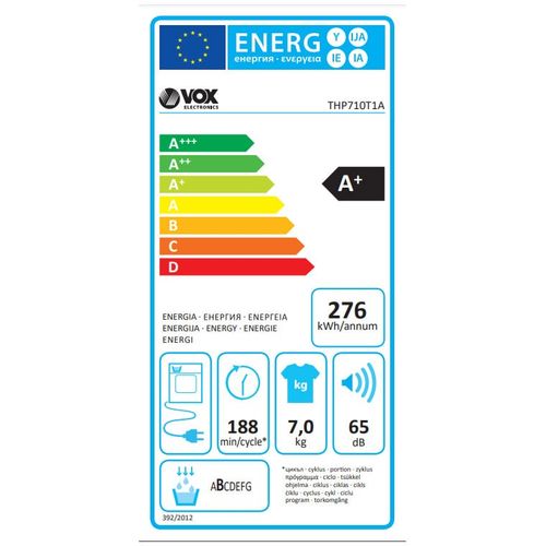 VOX sušilica rublja THP710T1A slika 5