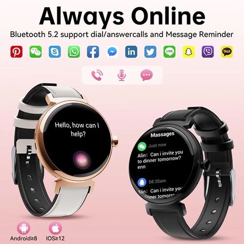 Oukitel BT30 Smart Watch for Women 160mAh/Heart rate/SpO2/Blood Preasure/Accelerometer/Crna slika 5