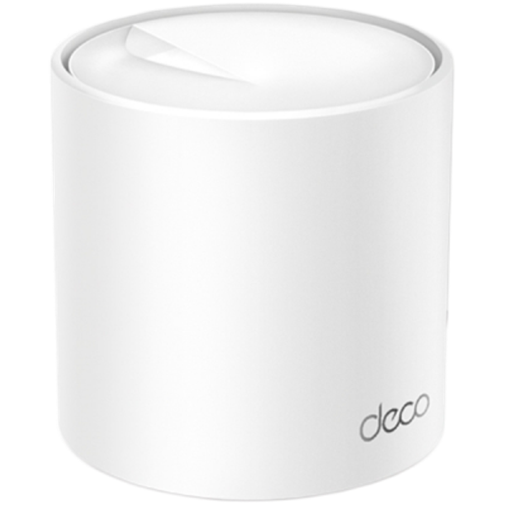 TP-Link Deco X50(1-pack) AX3000 Whole Home Mesh Wi-Fi 6 System, 574 Mbps at 2.4 GHz + 2402 Mbps at 5 GHz, 2× Internal Antennas, 3× Gigabit Ports (WAN/LAN auto-sensing), 2 Streams and HE160 for 5GHz, Deco App, Router/AP Mode, IPv6, IPTV, HomeShield slika 1