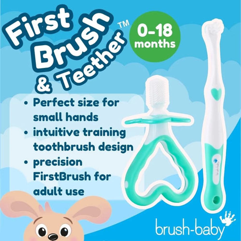 Brush-Baby Set za oralnu njegu beba First Brush & Teether slika 5