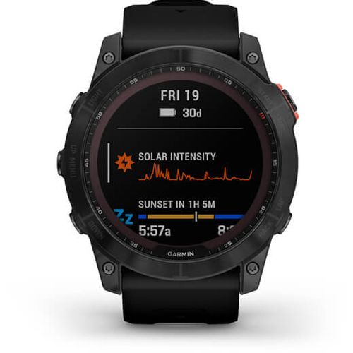 Garmin fenix 7X SOLAR Slate Gray crni remen                                                  slika 4