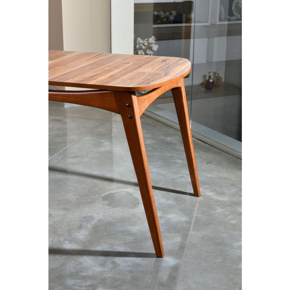 Touch Wooden - Set stola i stolica od orahovog drveta 'Cream Walnut' (5 komada) slika 12