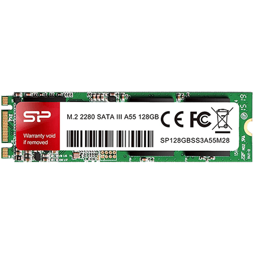 Silicon Power SP128GBSS3A55M28 M.2 SATA III 128GB SSD, A55, Read up to 560MB/s, Write up to 530MB/s, 2280 slika 1