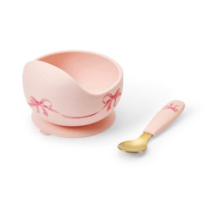 Elodie Silikonska zdjela sa kašikom Rosy Bow