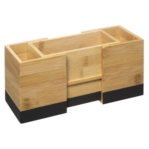 FIVE produživi držač kuhinjskog pribora modern 18x10x12cm bambus crni