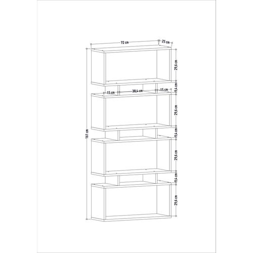 Langdon - White White Bookshelf slika 4