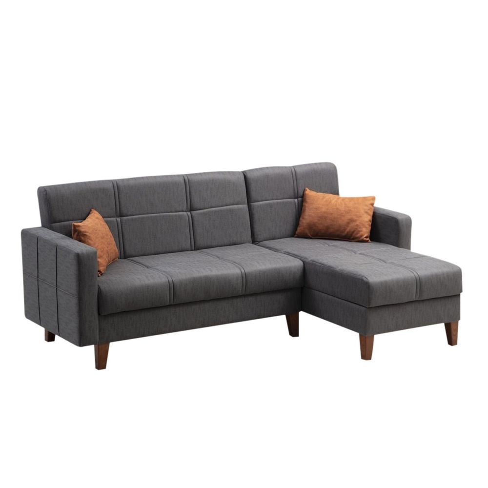 Polya - Tamnosiva Ugaona Sofa na Razvlačenje slika 8