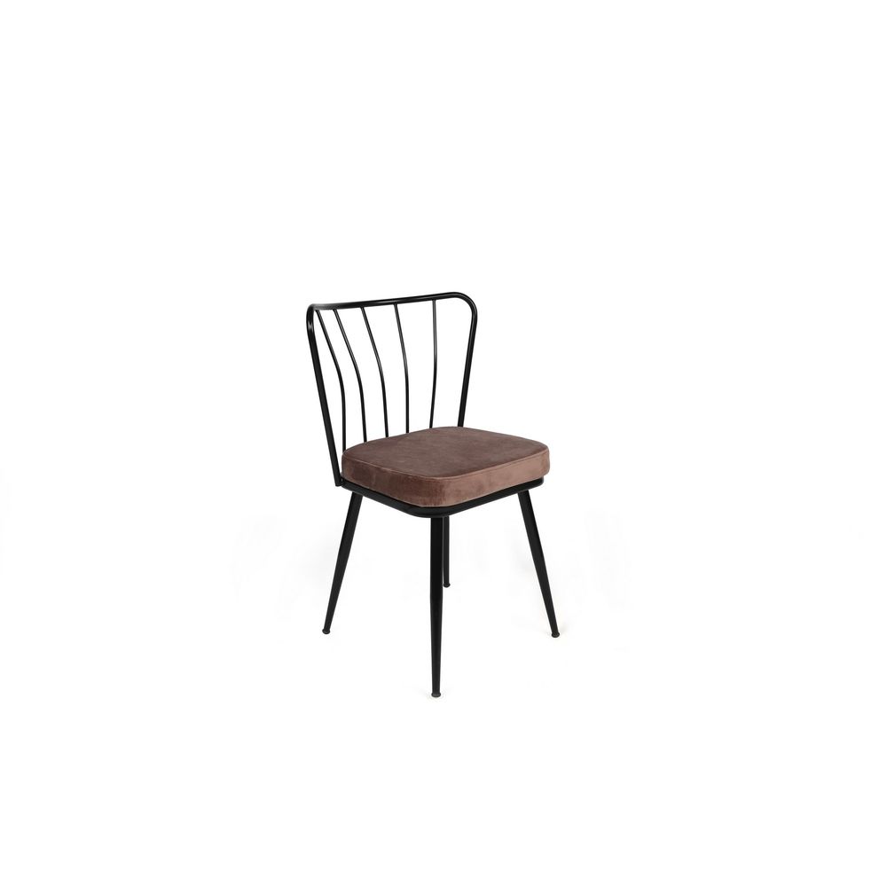 Yıldız-947 V4 Set Stolica Svijetlosmeđa i Crna (4 Komada) slika 2
