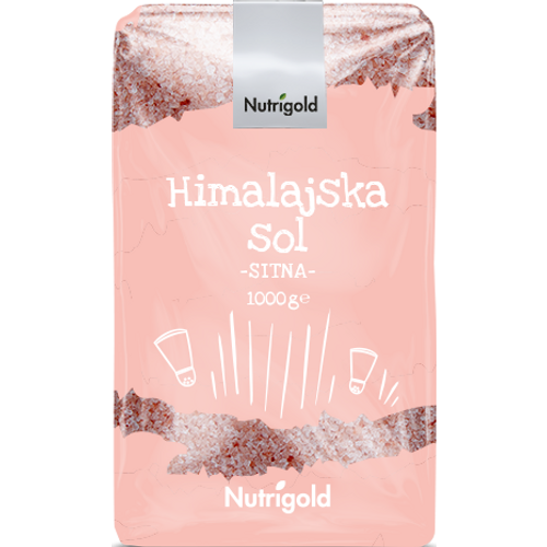 Nutrigold Himalajska sol - Sitna Jodirana 1000g  slika 1