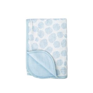 Seashell - Blue Blue Baby Blanket