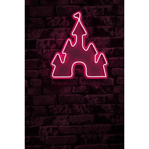 Wallity Ukrasna plastična LED rasvjeta, Castle - Pink slika 10