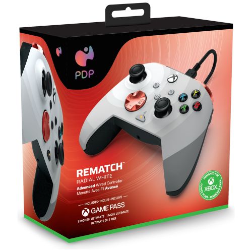 PDP XBOX WIRED CONTROLLER REMATCH - RADIAL WHITE slika 6