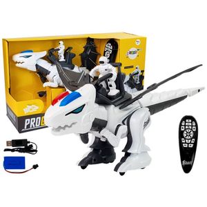 Dinosaur Tyrannosaur Robot Interactive Remote Control K18 Programming White