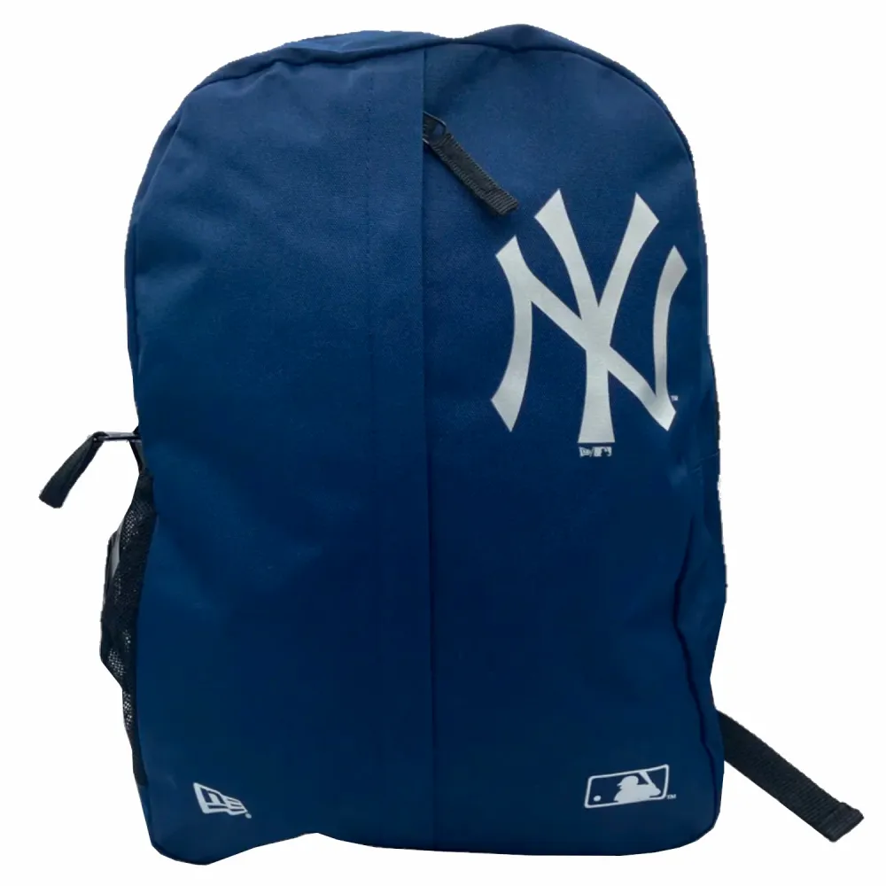 New Era Orange Logo Delaware Outline New York Yankees MLB Black Backpack