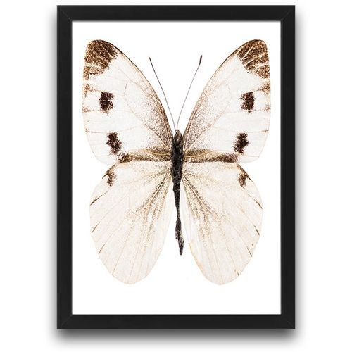 Wallity Uokvirena slika (2 komada), Beige Butterfly Set slika 4