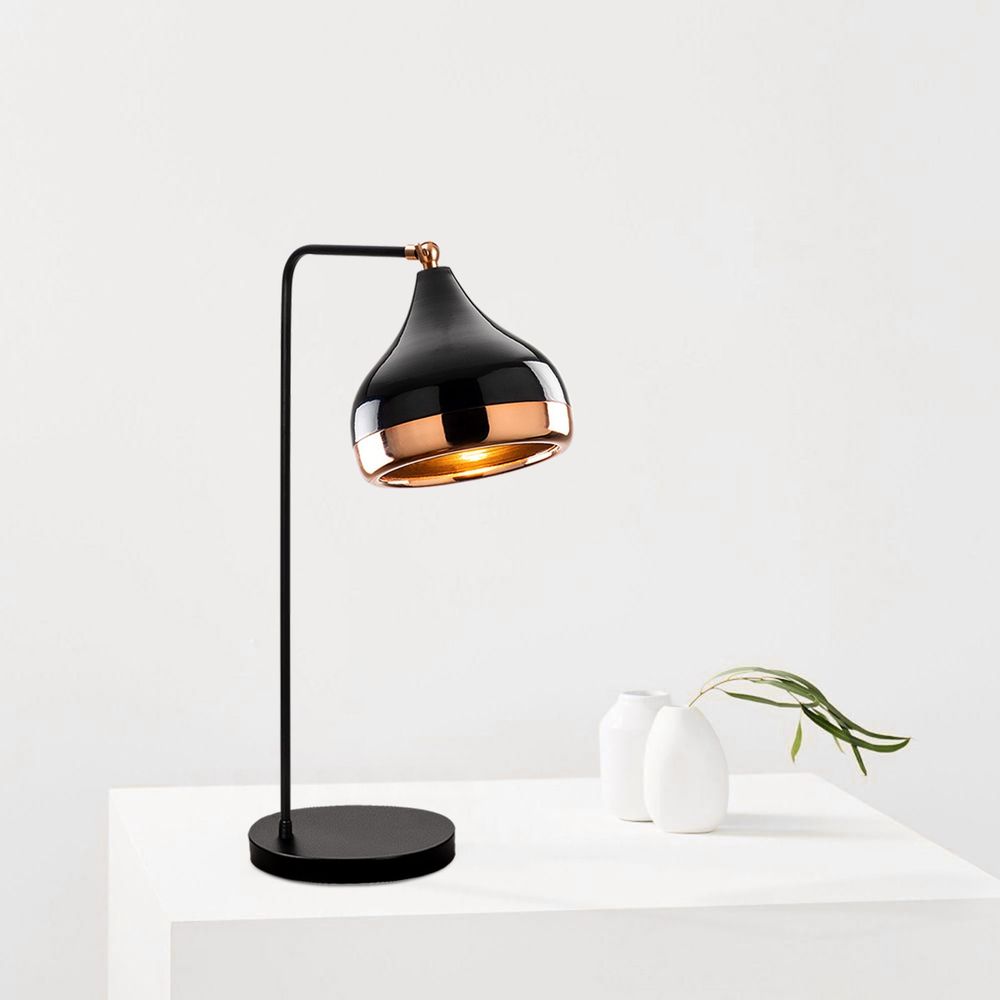 Yıldo - 6896 Crna i Bakrena Stočna Lampa slika 1