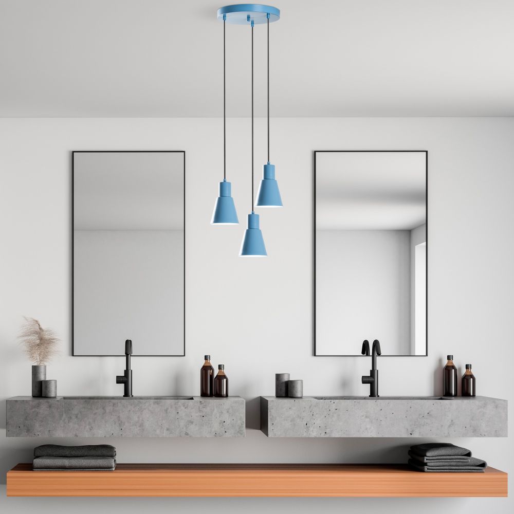 Luster Konikkem - 6357 - 3 - Svijetlo Plava Boja slika 2
