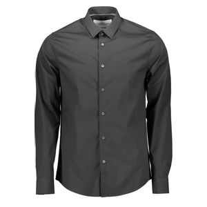 CALVIN KLEIN MEN'S LONG SLEEVE SHIRT BLACK