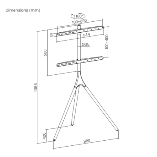 S BOX FS 1246 F, Podni fiksni nosac slika 5