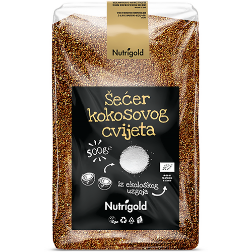 Nutrigold Šećer kokosovog cvijeta - Organski 500g  slika 1