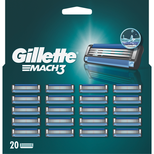 Gillette Mach3 zamjenske britvice za muškarce, 20 komada slika 1