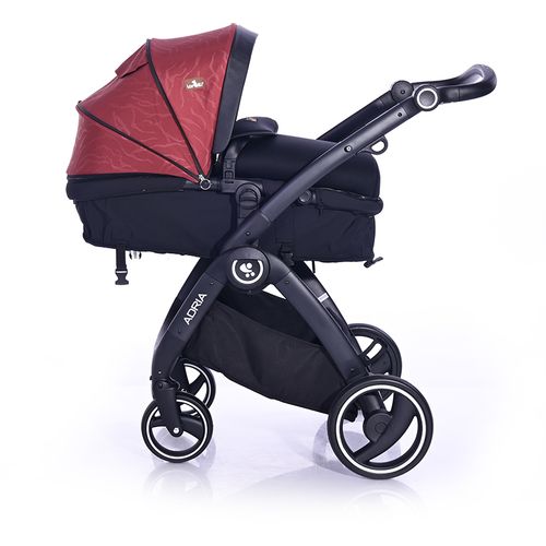 LORELLI ADRIA Kolica Black/Red 2u1 SET: Košara + Putna Torba + Zimska Navlaka (do 15 kg) slika 4