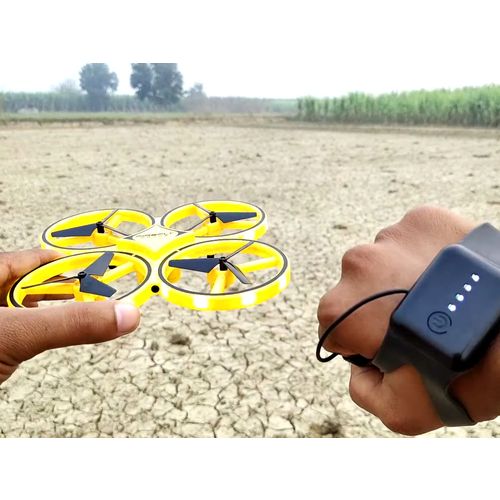 Dron Quadracopter upravljanje rukavicom žuti slika 7