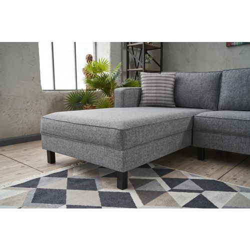 Atelier Del Sofa Kutna garnitura, Sivo, Kale Linen Left - Grey slika 4