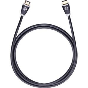 HDMI priključni kabel  0.75 m crna Oehlbach EASY CONNECT