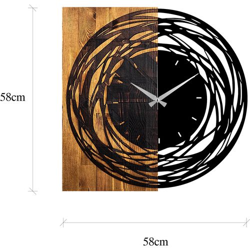 Wallity Ukrasni drveni zidni sat, Wooden Clock 39 slika 7