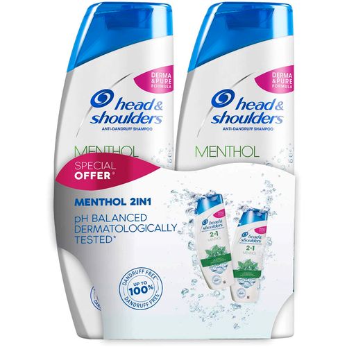 Head & Shoulders šampon za kosu Menthol 2x360ml slika 1