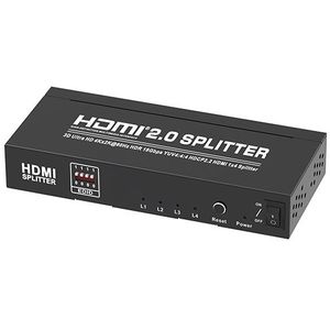 Transmedia 4K HDMI 2.0 Splitter, 1 input, 4 output