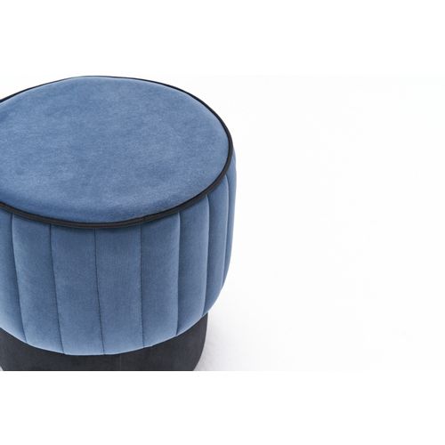 Atelier Del Sofa Tabure, Plava, Rose Puf - Blue slika 7