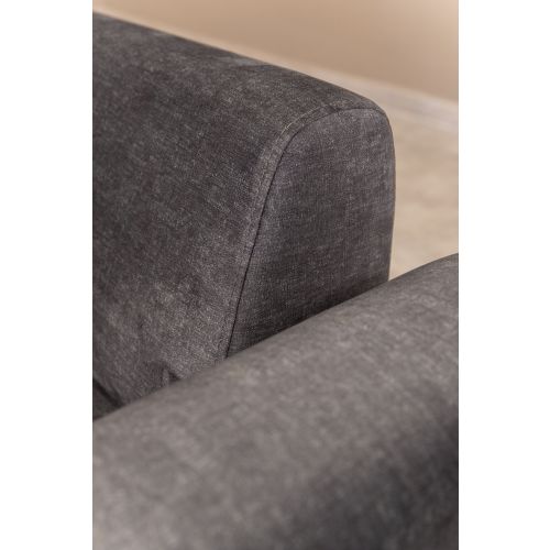 Atelier Del Sofa Infinity sa bočnim stolom - Antracit trosed na razvlačenje slika 4