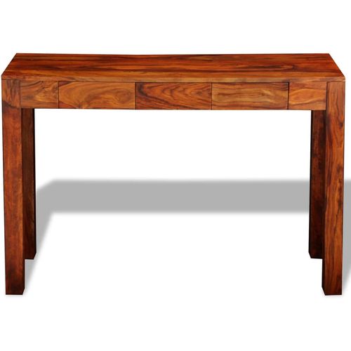Konzolni stol s 3 ladice 80 cm od masivnog drva šišama slika 47