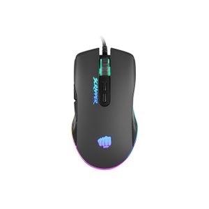 Natec NFU-1699 FURY SCRAPPER, Gaming Optical Mouse 500-6400 DPI, RGB LED, 7 Buttons, USB, Black, Cable 1,6 m