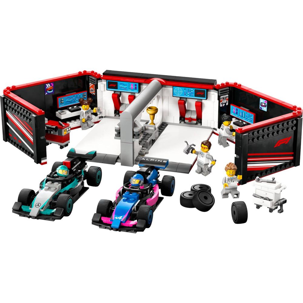 LEGO 60444 Garaža za F1® sa autima Mercedes-AMG i Alpine slika 2