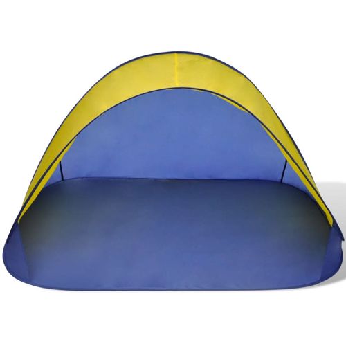 Vanjski sklopivi šator za plažu vodootporna žuta tenda slika 17