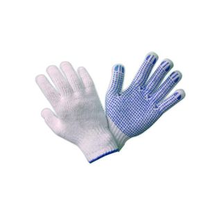 Pletene rukavice s jednostranim PVC točkicama
